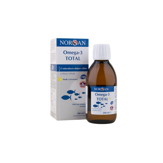 Norsan Omega-3 Total o smaku cytrynowym 200 ml