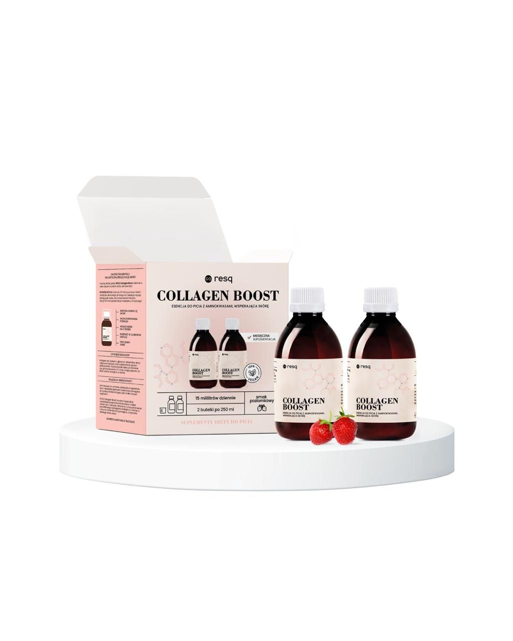 RESQ LAB Collagen Boost Esencja do picia wspierająca skórę z aminokwasami 500 ml