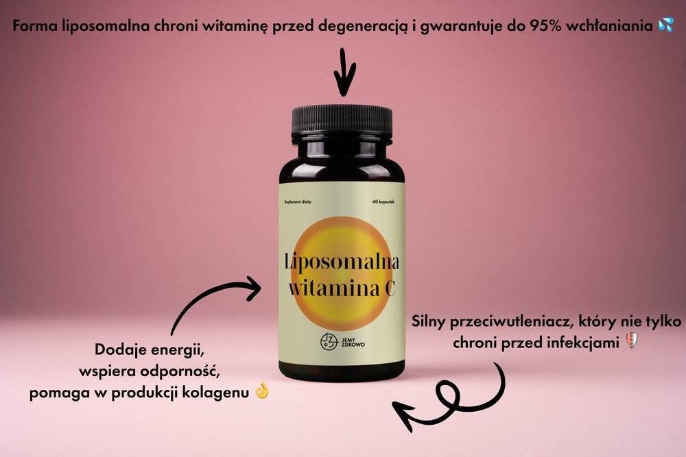 Jemy Zdrowo Liposomalna Witamina C przyswajalność 95 %