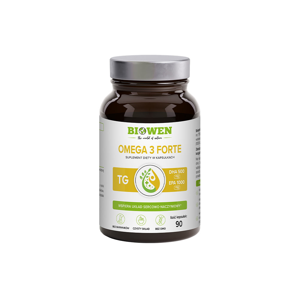 Omega 3 Forte - 1000 mg EPA, 500 mg DHA - 90 kapsu