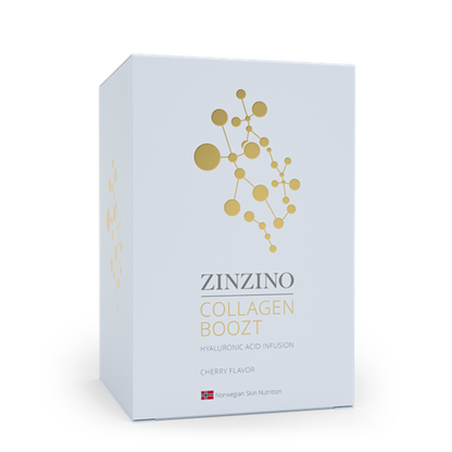 Zinzino Collagen Boozt Płynny kolagen morski w shotach o smaku wiśniowym