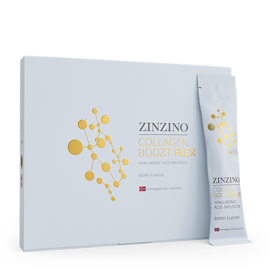 Zinzino Collagen Boozt Flex Suplement diety zawierający kolagen morski w proszku i kwas hialuronowy