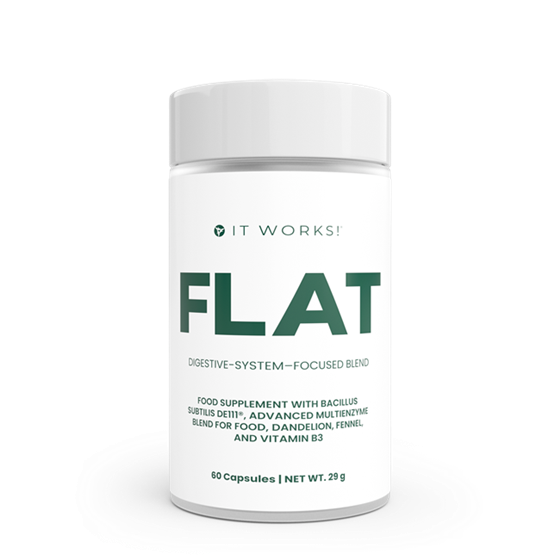 It Works FLAT Suplement diety Daily Wellness z kompleksem enzymów i kulturami bakterii