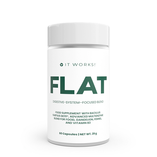 It Works FLAT Suplement diety Daily Wellness z kompleksem enzymów i kulturami bakterii