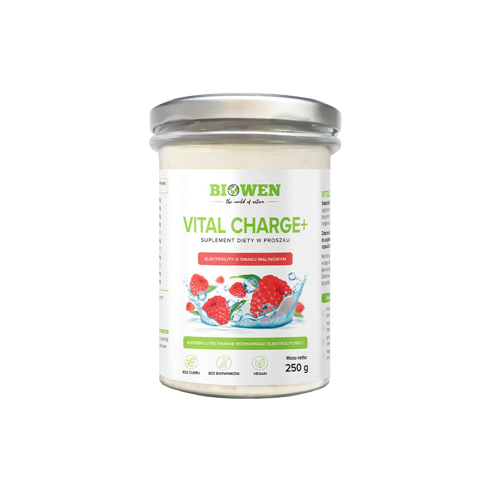 Elektrolity Malina - Vital Charge+ - 250 gramów