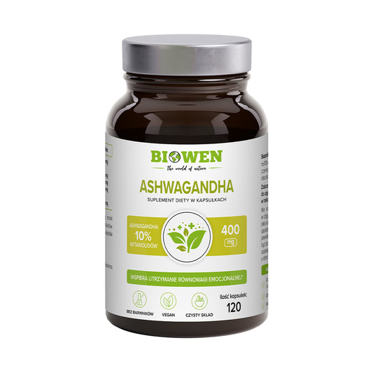 Ashwagandha - Umysł, sen, energia - 120 kapsułek