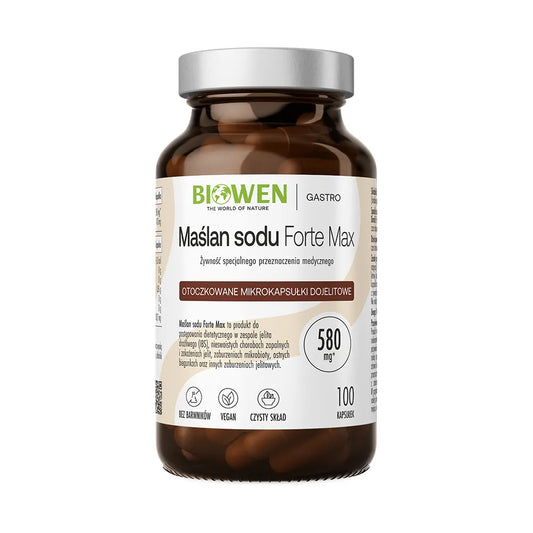 Maślan sodu - 580mg - 100 kapsułek BIOWEN