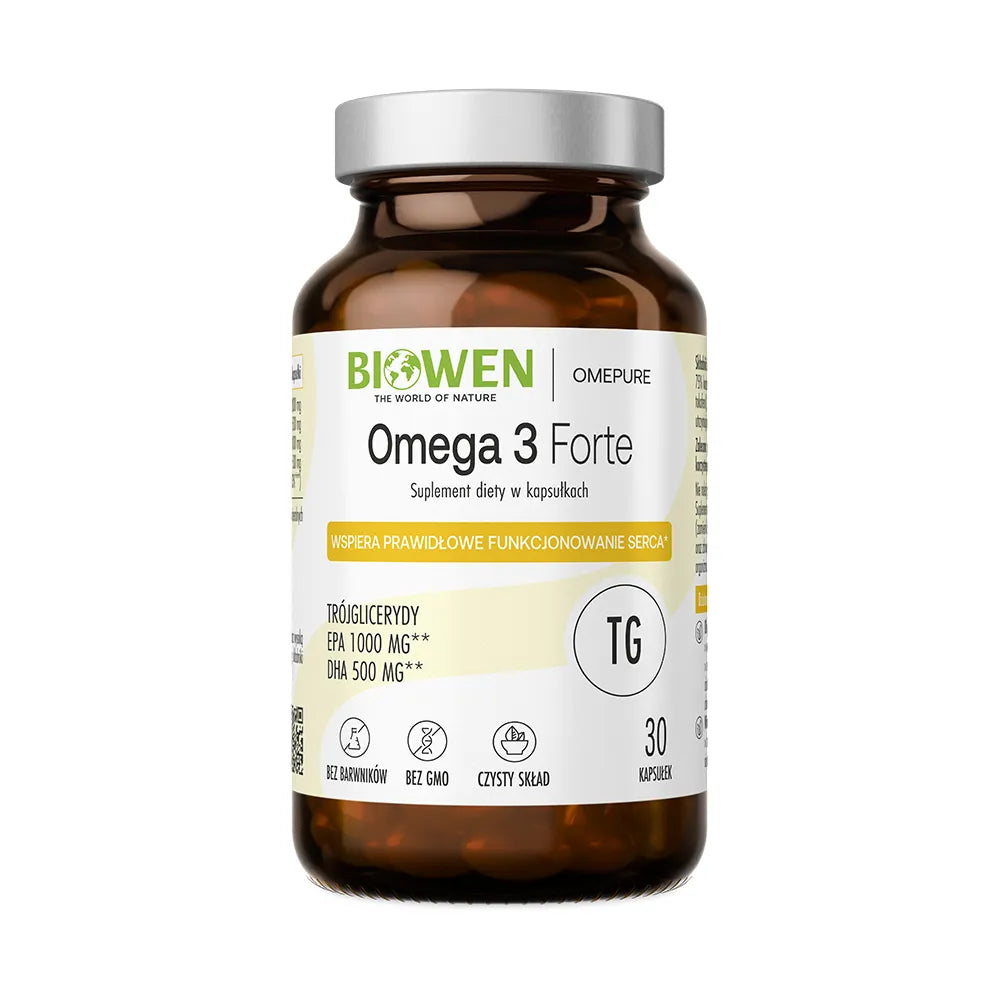 Biowen Omega 3 Forte 1000 mg EPA 500 mg DHA 30 kapsułek
