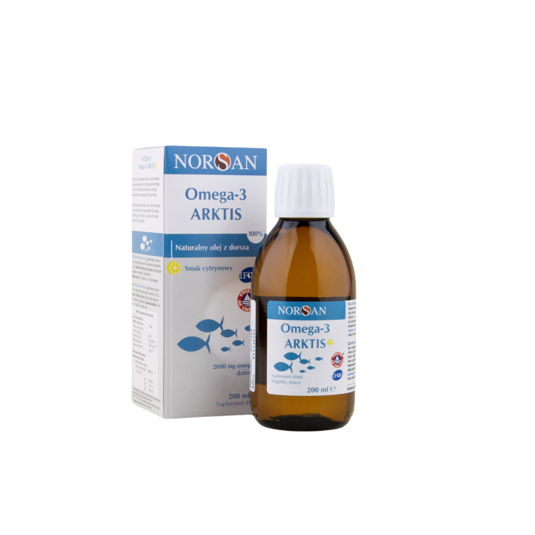 Norsan Tran z dorsza Omega-3 Arktis 200 ml 2000 mg