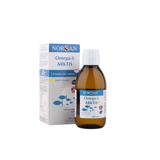 Norsan Tran z dorsza Omega-3 Arktis 200 ml 2000 mg