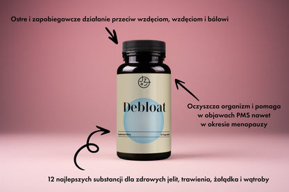 Jemy Zdrowo Koniec wzdęć (Debloat) dobre trawienie i płaski brzuch