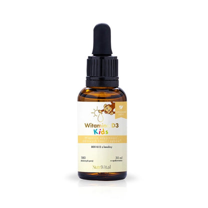 Witamina D3 KIDS dla dzieci  w oliwie z oliwek Nutri Vital 30 ml