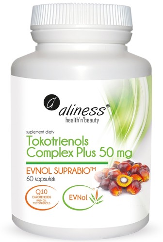 Tokotrienols Complex PLUS 50 mg EVNOL SUPRABIO Witamina E x 60 kapsułek Aliness
