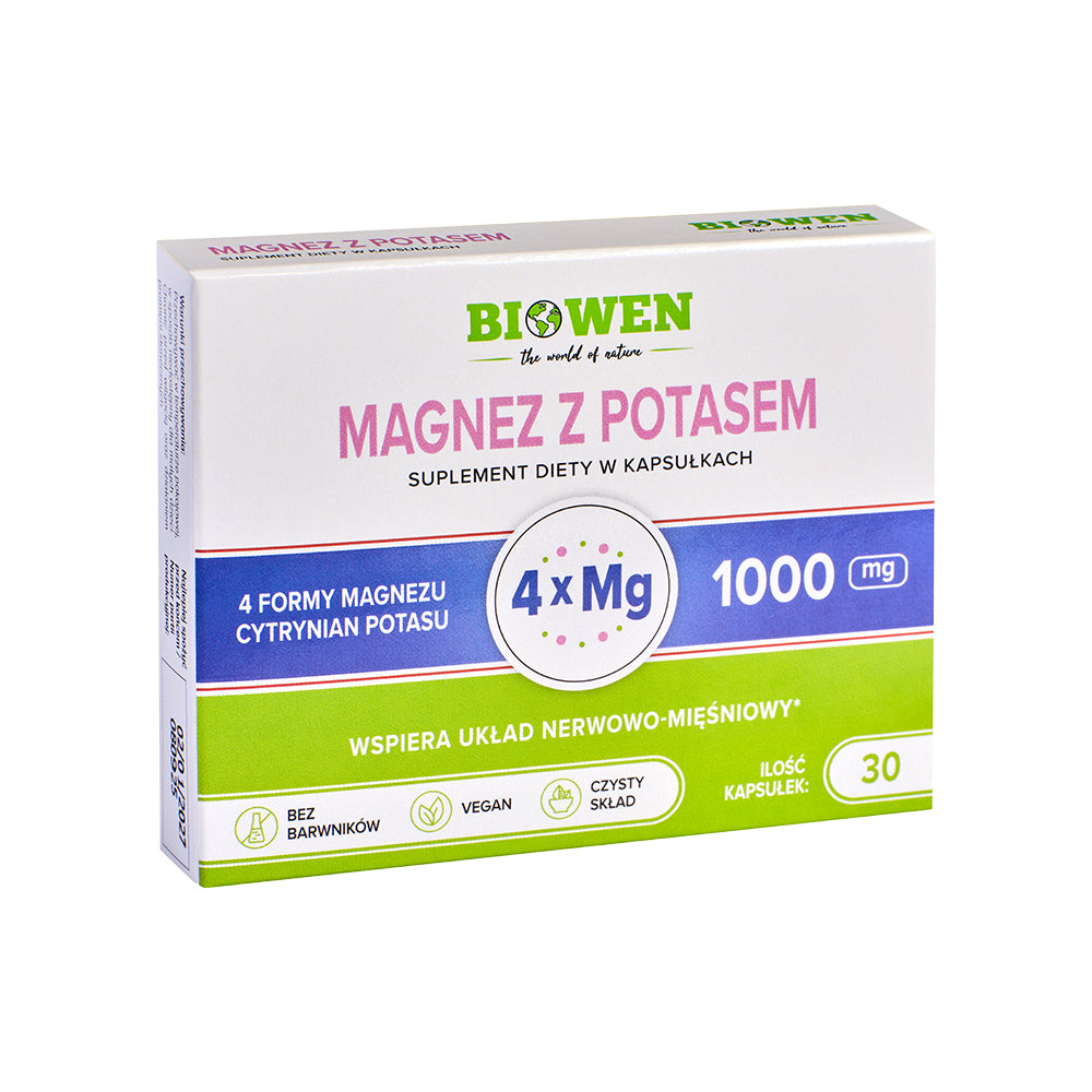 Magnez z potasem [ BLISTRY ] - 30 kapsułek