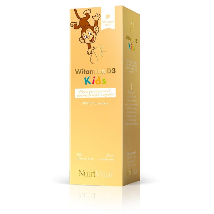 Witamina D3 KIDS dla dzieci  w oliwie z oliwek Nutri Vital 30 ml