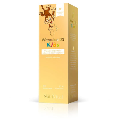 Witamina D3 KIDS dla dzieci  w oliwie z oliwek Nutri Vital 30 ml