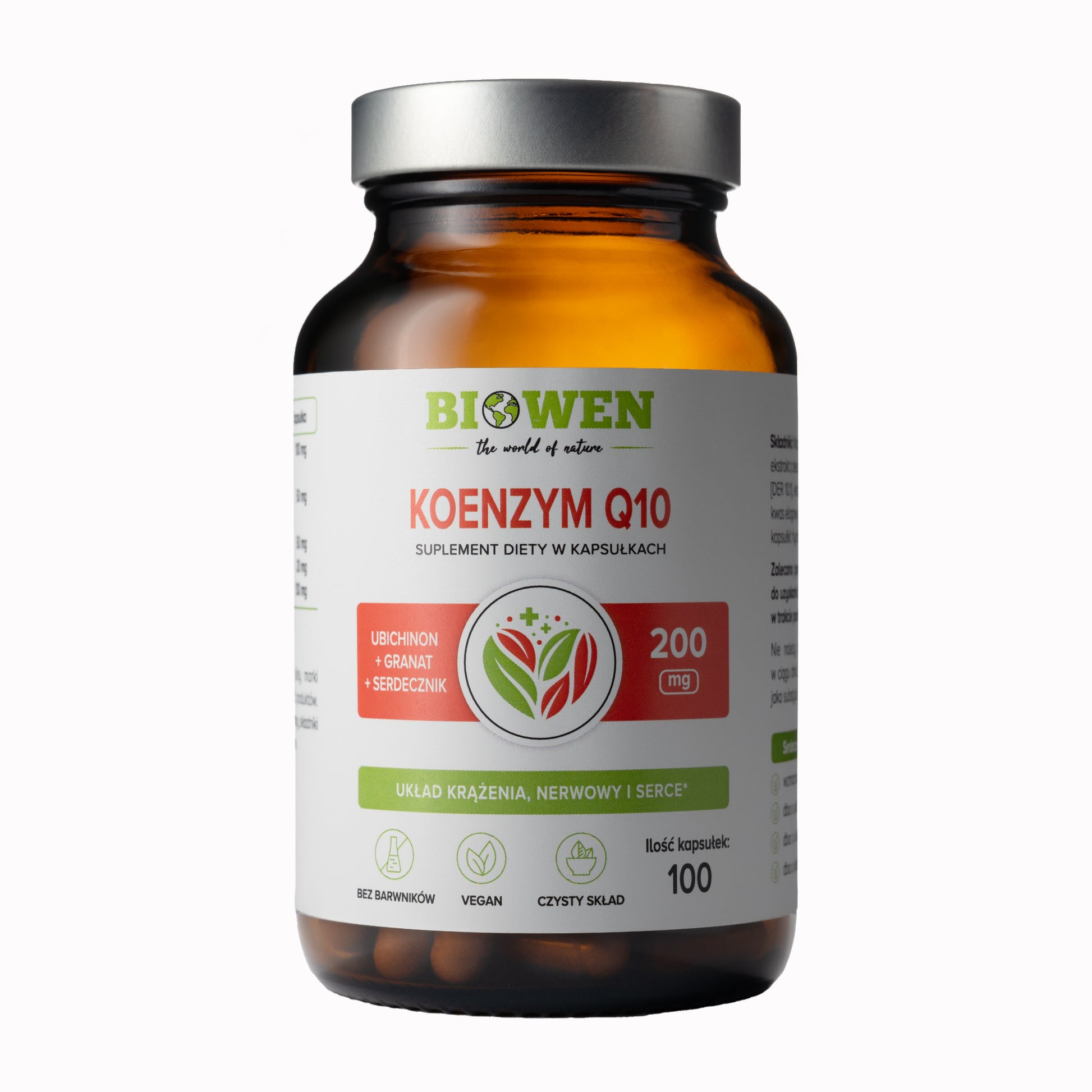 Koenzym Q10 - 100mg - BIOWEN - 100 kapsułek 40,7g