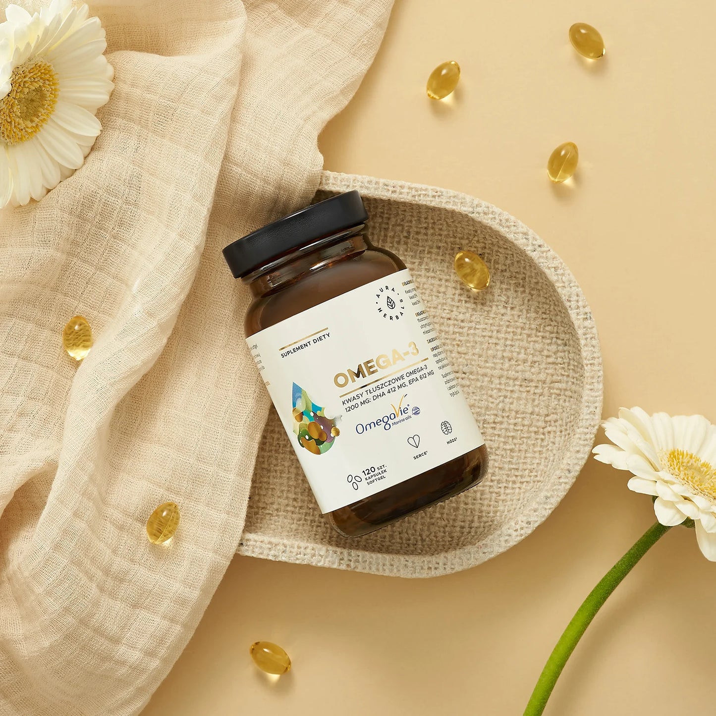 Aura Herbals Omega-3 1200 mg, kapsułki softgel 120 szt.