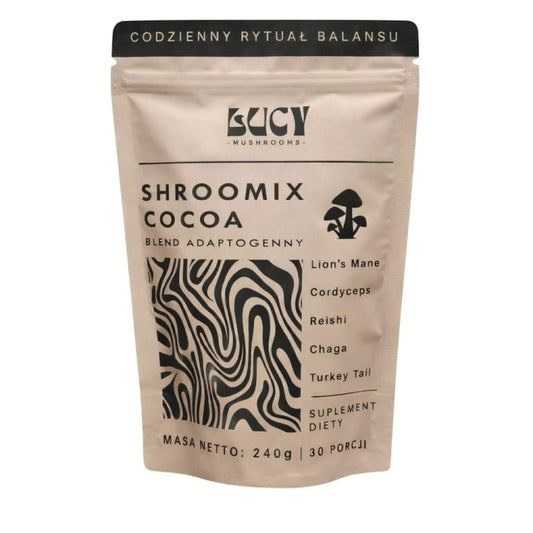 Shroomix – Funkcjonalne Kakao z adaptogenami + grzyby 240G