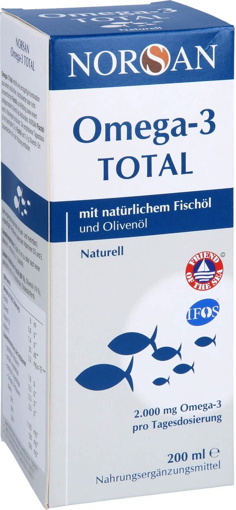 Norsan Omega-3 Total o smaku naturalnym 200 ml