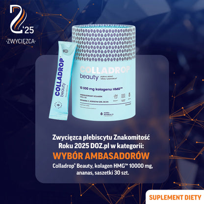 Aura Herbals Colladrop Beauty, kolagen HMG 10000 mg, ananas, saszetki 30 szt.