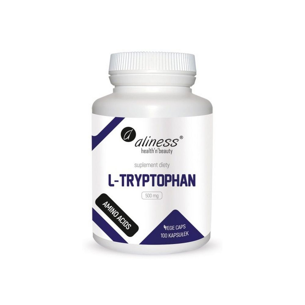 Aliness L-Tryptophan 500 mg 100 Vege caps.