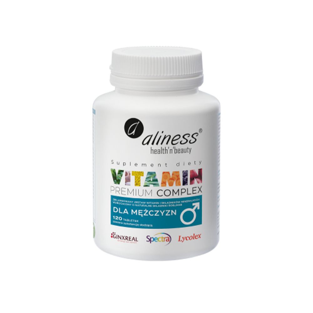 Aliness Premium Vitamin Complex dla mężczyzn x 120 tabletek VEGE