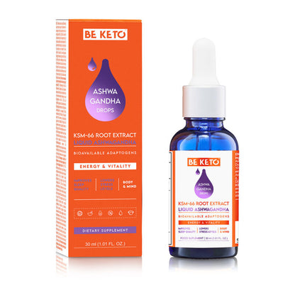 Ashwagandha KSM-66 w Kroplach – 30ml BeKeto