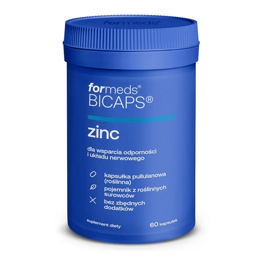 BICAPS zinc cynk z miedzią 60 kapsułek