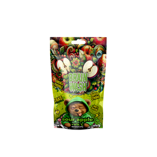 Żelki Brain Wash Sour Apple 100g
