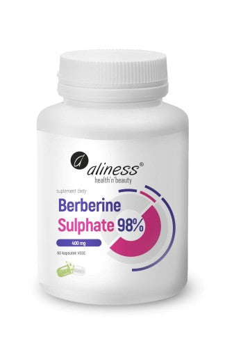 Aliness Berberine Sulphate 98% 400 mg x 60 vege caps