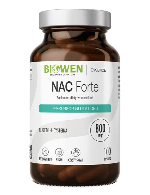 Biowen NAC Forte 800 mg w kapsułce Biowen 100 kapsułek