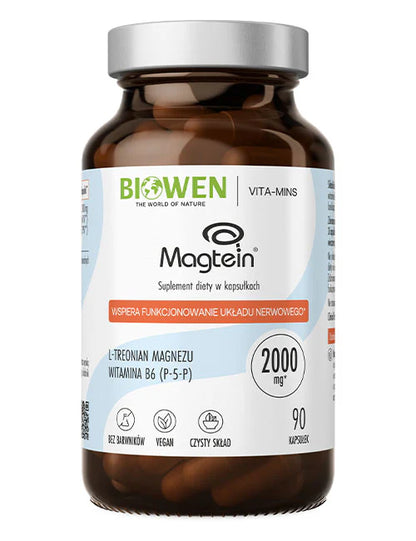 TREONIAN MAGNEZU MAGTEIN 2000 MG W PORCJI 90 KAPSUŁEK BIOWEN