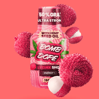 BombDope Lychee Energy 150ml – Egzotyczna energia, której potrzebujesz!