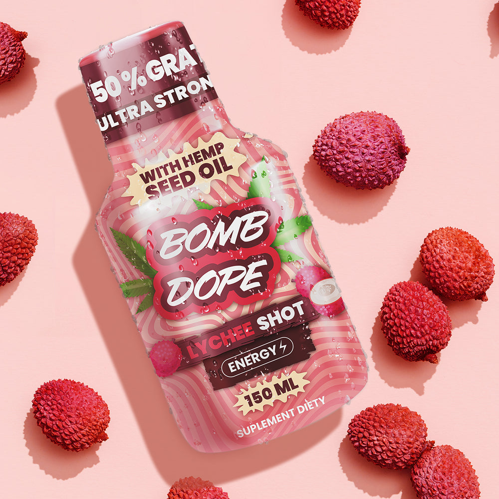 BombDope Lychee Energy 150ml – Egzotyczna energia, której potrzebujesz!