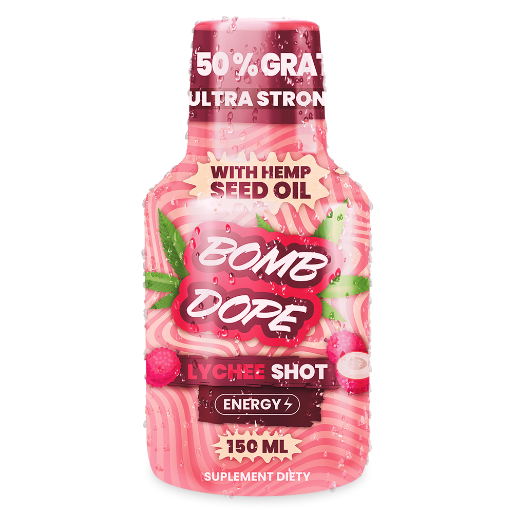 BombDope Lychee Energy 150ml – Egzotyczna energia, której potrzebujesz!