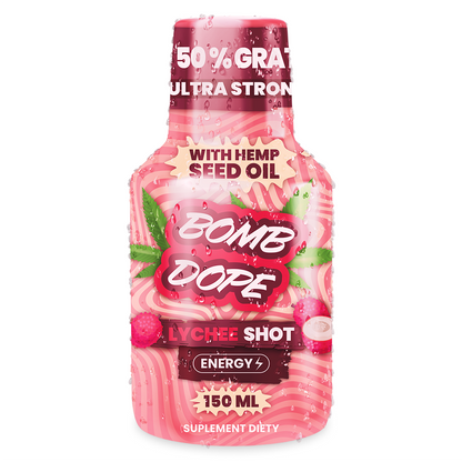 BombDope Lychee Energy 150ml – Egzotyczna energia, której potrzebujesz!