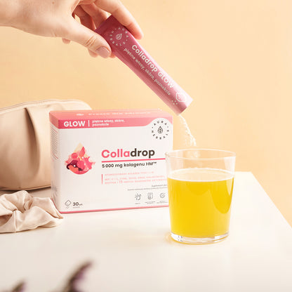 Colladrop Glow, kolagen morski 5000 mg, saszetki 30 szt. Aura Herbals