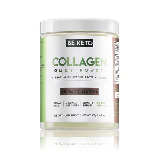Keto Kolagen z olejem MCT – Matcha 300G BeKeto