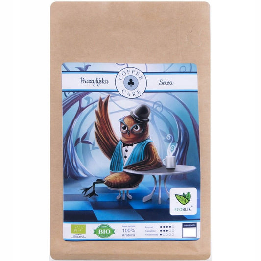 Kawa ziarnista ekologiczna BRAZYLIJSKA SOWA 1 kg Ecoblik