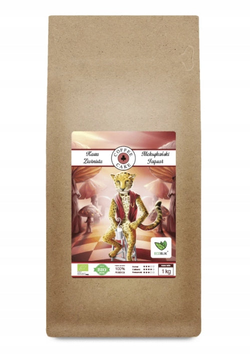 Kawa ziarnista ekologiczna MEKSYKAŃSKI JAGUAR 1 kg Ecoblik