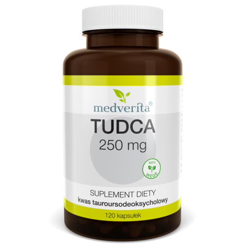 Medverita Kwas tauroursodeoksycholowy TUDCA 250 mg - 120 kapsułek WĄTROBA