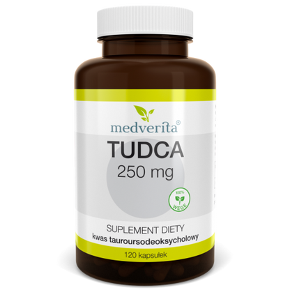 Medverita Kwas tauroursodeoksycholowy TUDCA 250 mg - 120 kapsułek WĄTROBA