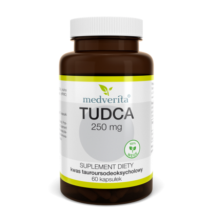 Medverita Kwas tauroursodeoksycholowy TUDCA 250 mg - 60 kapsułek WĄTROBA