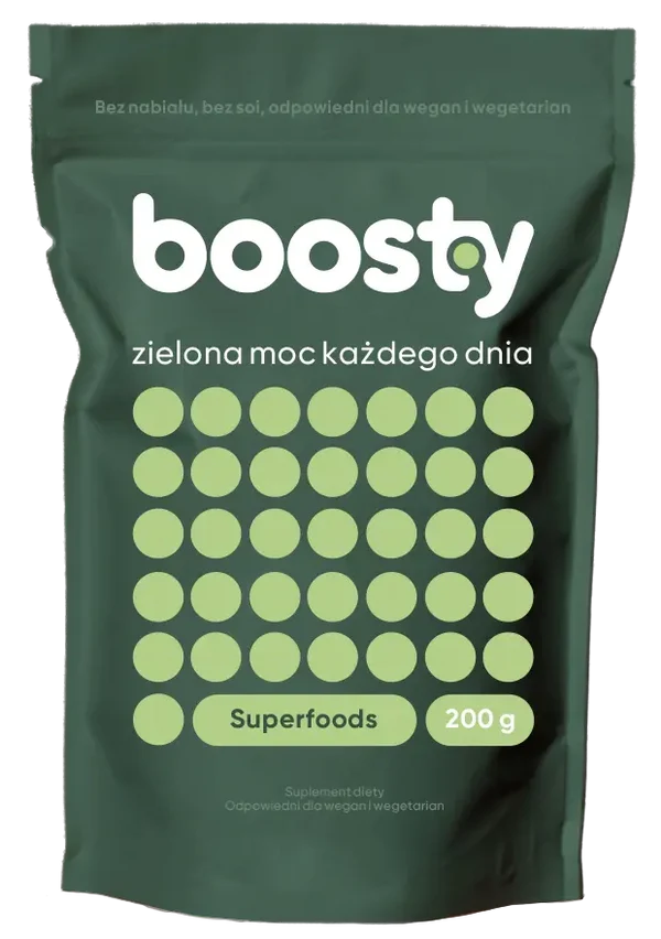 BOOSTY Zielona Moc Mieszanka Superfoods proszek 200 g