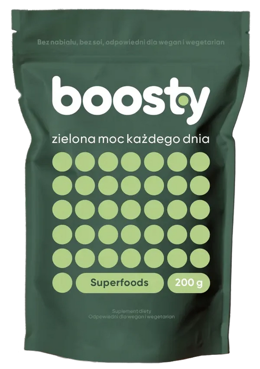 BOOSTY Zielona Moc Mieszanka Superfoods proszek 200 g