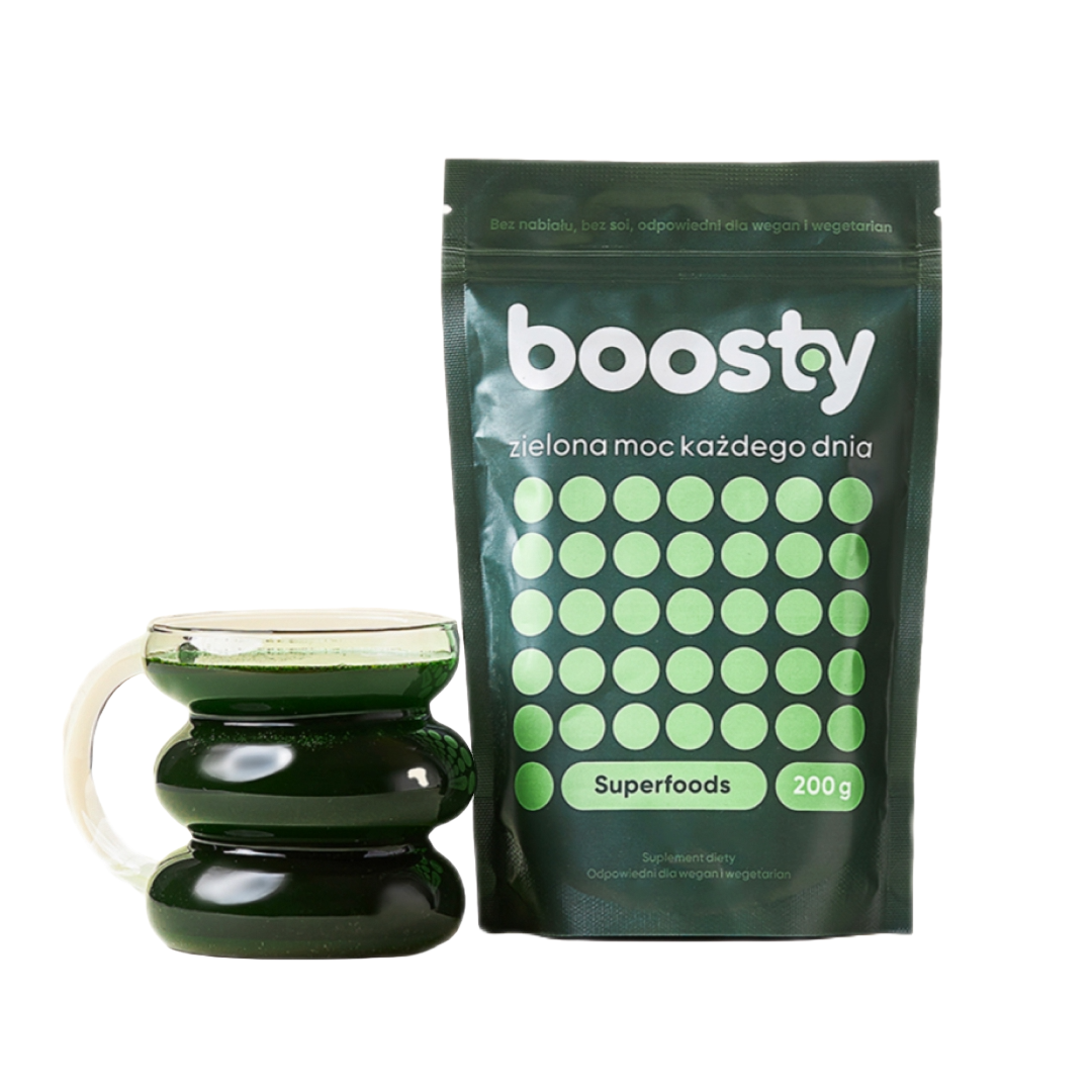 BOOSTY Zielona Moc Mieszanka Superfoods proszek 200 g