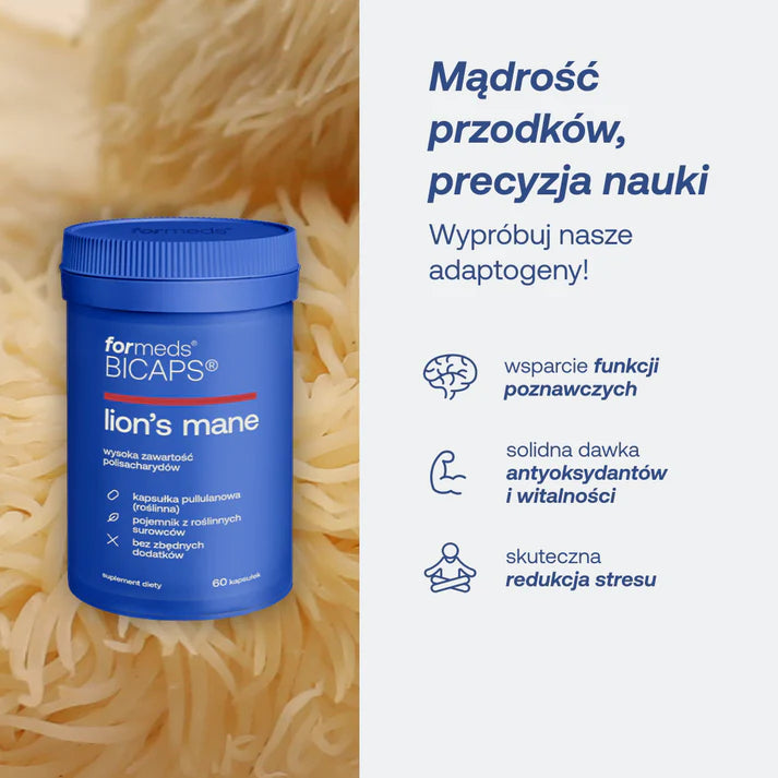 Formeds BICAPS lion's mane soplówka jeżowata 60 kapsułek
