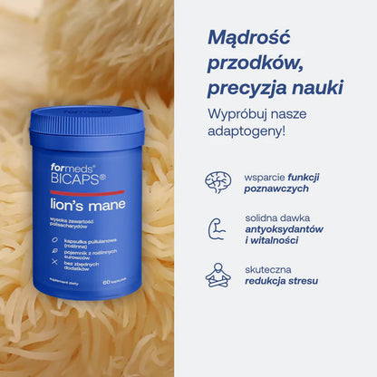 Formeds BICAPS lion's mane soplówka jeżowata 60 kapsułek