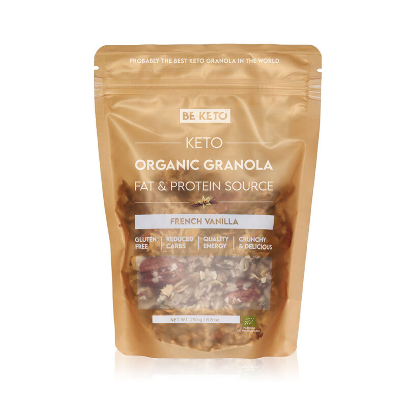 BIO Keto Granola – Francuska Wanilia 250g BeKeto